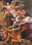 Simon Vouet Saturn, Conquered by Amor, Venus and Hope oil painting reproduction
